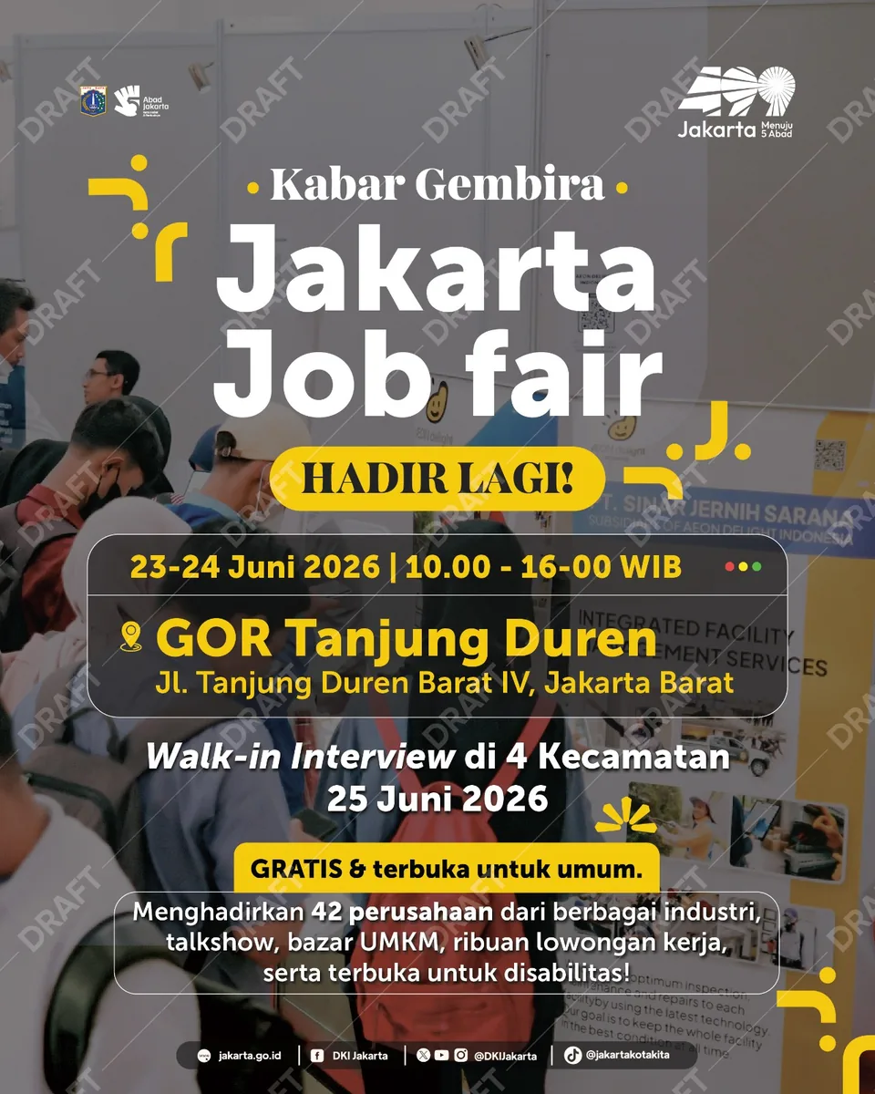 Job Fair Kabupaten Belu 2026 (Suku Dinas TKTE Wilayah Kabupaten Belu Barat) : 23-24 Juni 2026